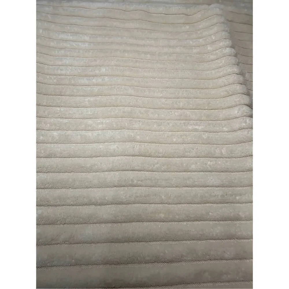 Faux fur plush cream 18” cream throw pillow covers pkg of 2. #M-1850
